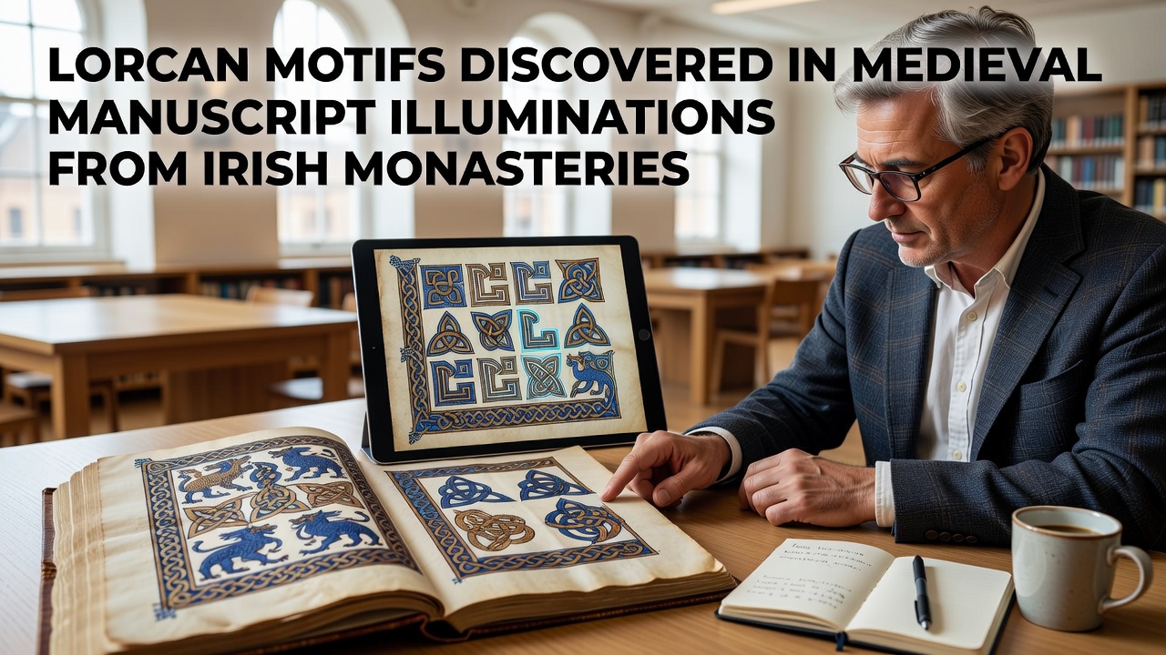 Lorcan Motifs Discovered in Medieval Manuscript Illuminations from Irish Monasteries